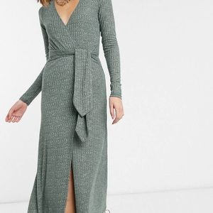 Green marbled asos dress